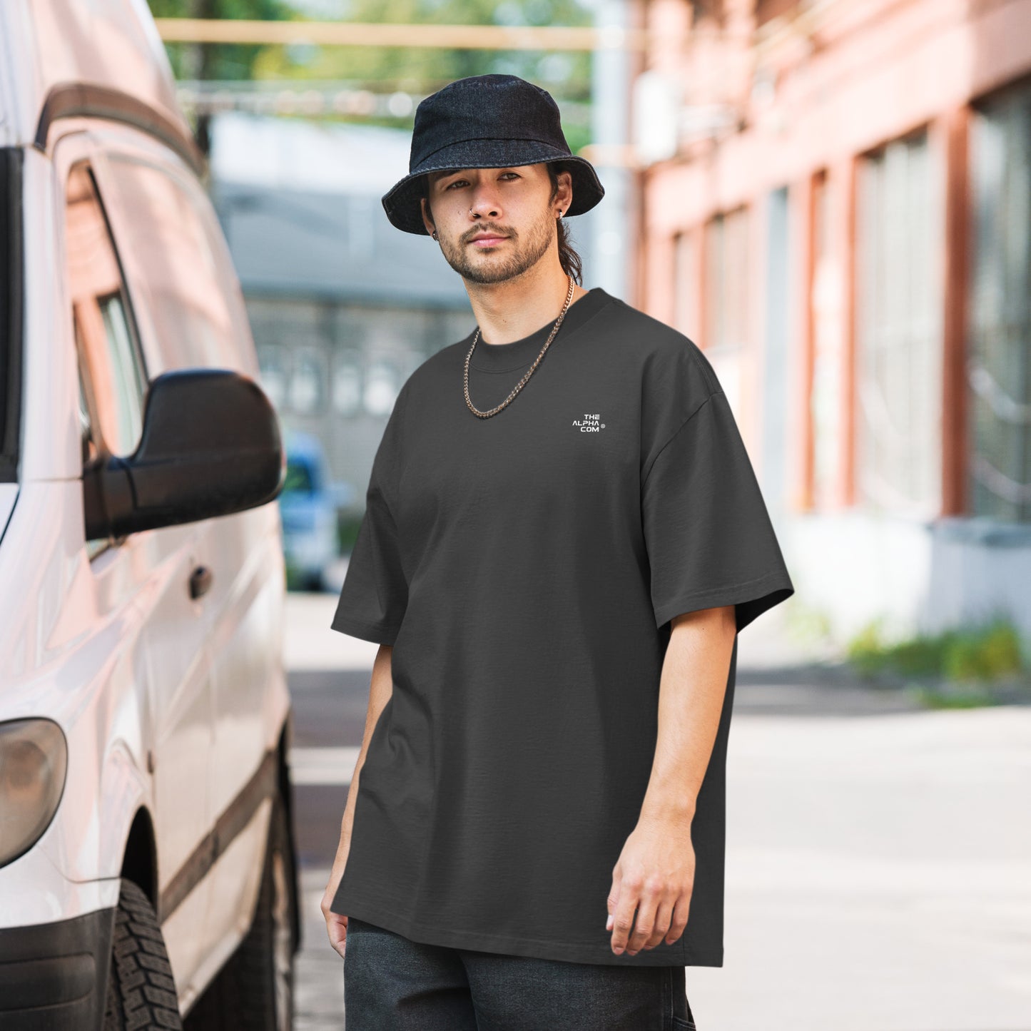 THE ALPHA COM ® ADN Oversized faded t-shirt - THE ALPHA