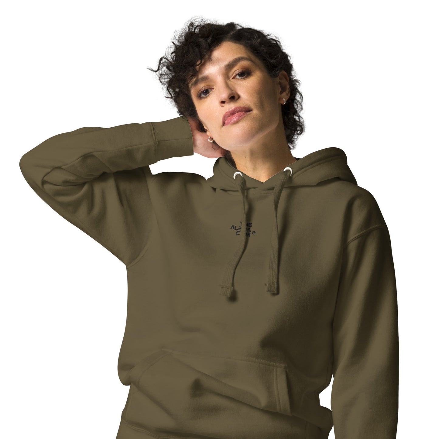 THE ALPHA COM ® GRQ embroidered  Unisex Hoodie - THE ALPHA